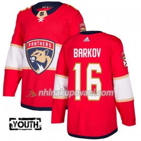 Florida Panthers Dresy Aleksander Barkov 16 Červená 2017-2018 Adidas Authentic - Dětské
